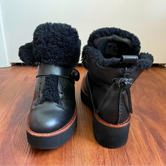 Coach Urban Hiker Shearling Platform Boots - Picture 6 of 14